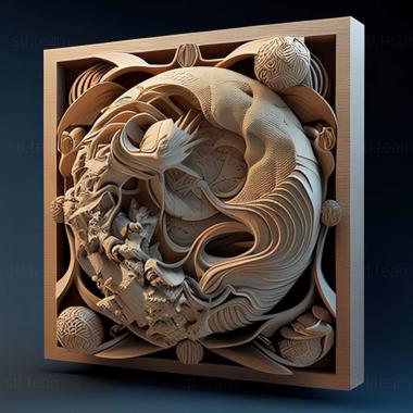 3D модель Shnen Shjo Nippon no Rekishi ja Kta Kodama Arakawa Shoj b (STL)